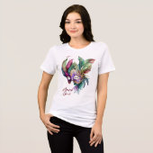 Happy Mardi Gras T-Shirt for Women トライブレンドＴシャツ (正面全面)