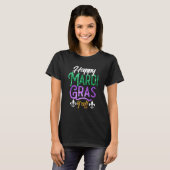 Happy Mardi Gras Y'All Shirt Cute Fat Tuesday Funn Tシャツ (正面フル)