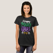 Happy Mardi Gras Y'All Shirt Cute Fat Tuesday Funn Tシャツ (正面フル)