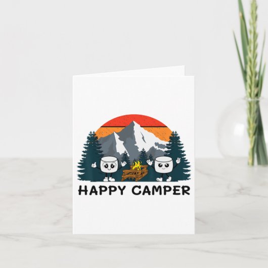 Happy Marshmallow Camper Ba  カード (正面)