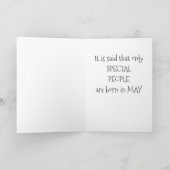 HAPPY ***MAY************* HER**カードの誕生日 カード (内部)