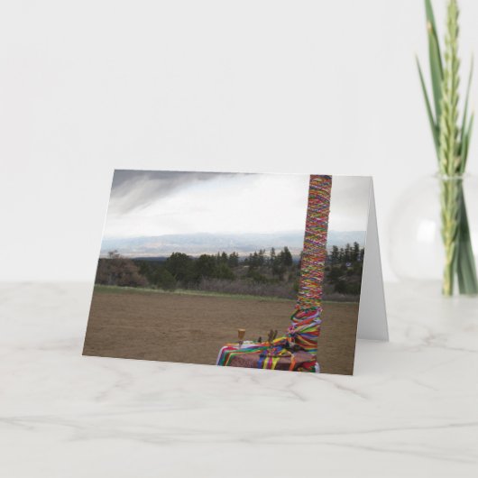 Happy Maydayグリーティングカード カード (正面)