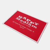 Happy Medium Theater Club, Rush St., Chicago, IL ドアマット (アングル)