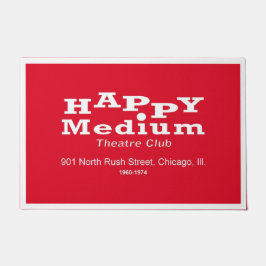 Happy Medium Theater Club, Rush St., Chicago, IL ドアマット