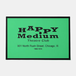 Happy Medium Theater Club, Rush St., Chicago, IL ドアマット