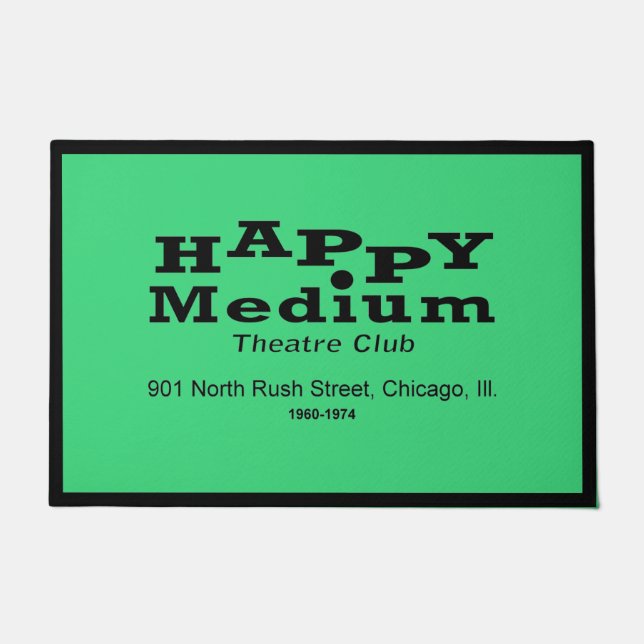 Happy Medium Theater Club, Rush St., Chicago, IL ドアマット (正面)