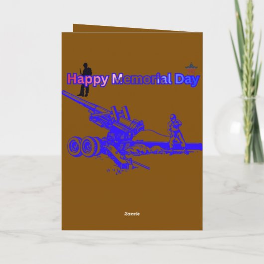 Happy memorial day brown カード (裏面)