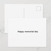 Happy memorial day card シーズンポストカード (正面/裏面)