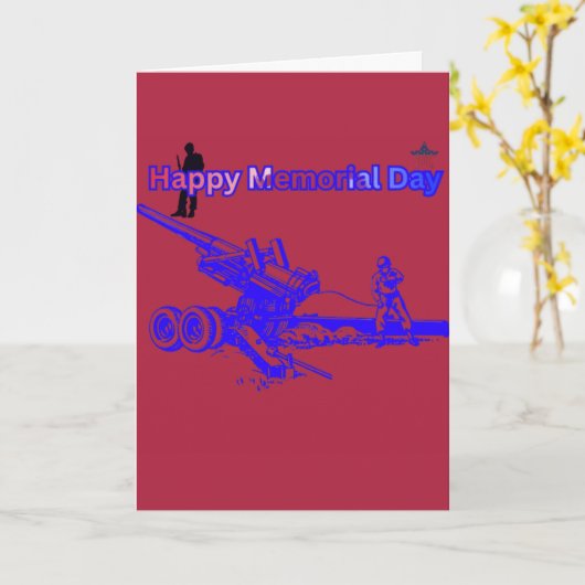 Happy memorial day crimson  カード (黄色い花)