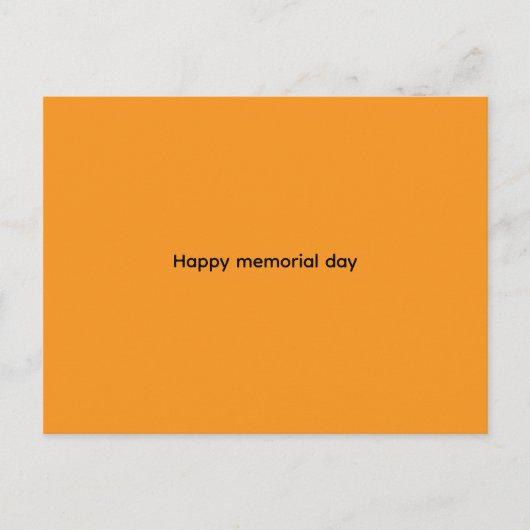 Happy  memorial day nniversary Cards ポストカード (正面)