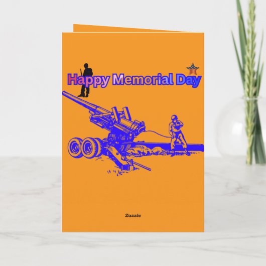 Happy memorial day orange カード (裏面)