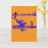 Happy memorial day orange カード (黄色い花)