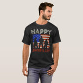 Happy Memorial Day USA Flag American Patriotic Mem Tシャツ (正面フル)
