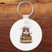 Happy Meow-lloween Cat キーホルダー (正面)