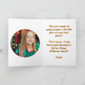 Happy Meow Loween Cat幽霊写真ハロウィンカード カード (内部)