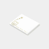 Happy Meow Year – 背景カスタム色 ポストイット (アングル)