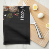 Happy Meow Year, Happy New Year Cat 2023 For Mens キッチンタオル (四つ折り)