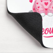 Happy Meowentine’s Cute Romantic Cats Couple Valen マウスパッド (コーナー)