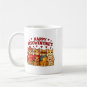 Happy Meowentines Cute Valentine Cats Love Men Wom コーヒーマグカップ (左)
