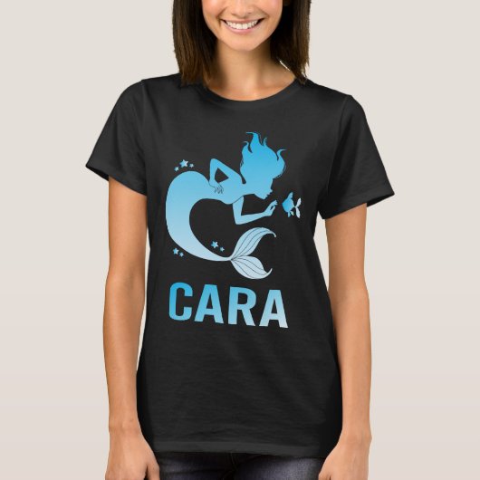 Happy Mermaid - Cara Name Tシャツ (正面)
