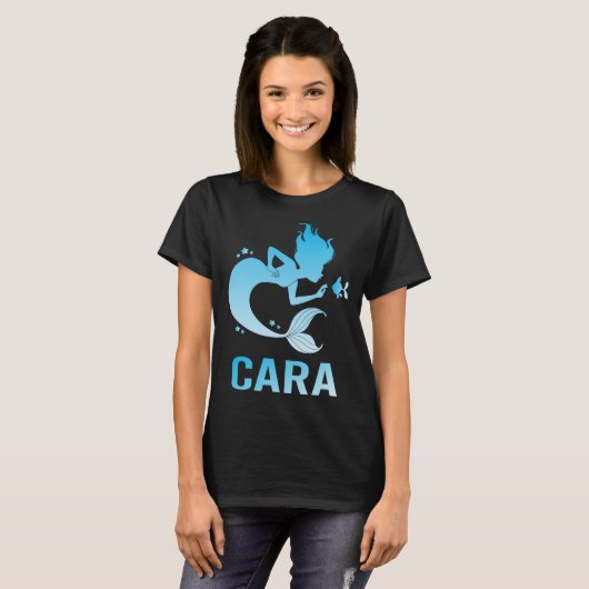 Happy Mermaid - Cara Name Tシャツ (正面フル)