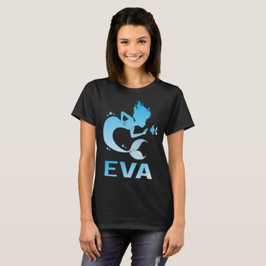 Happy Mermaid - Eva Name Tシャツ (正面フル)