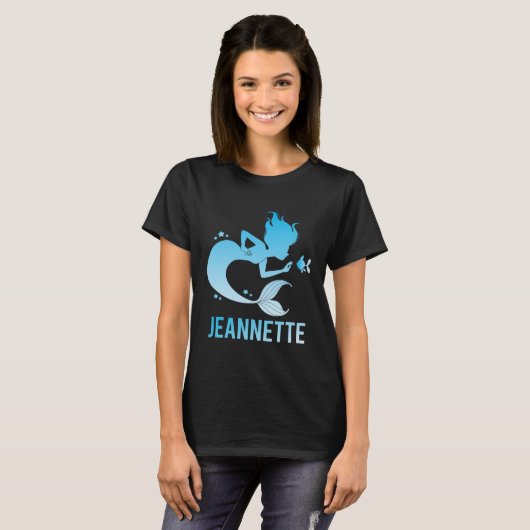 Happy Mermaid - Jeannette Name Tシャツ (正面フル)