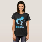 Happy Mermaid - Maritza Name Tシャツ (正面フル)