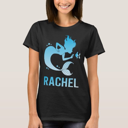 Happy Mermaid - Rachel Name Tシャツ (正面)
