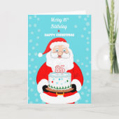 Happy Merry 85th Birthday Christmas Santa  カード (正面)