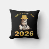 Happy Mew Year 2026 クッション (正面)
