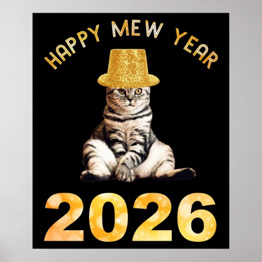 Happy Mew Year 2026 ポスター (正面)