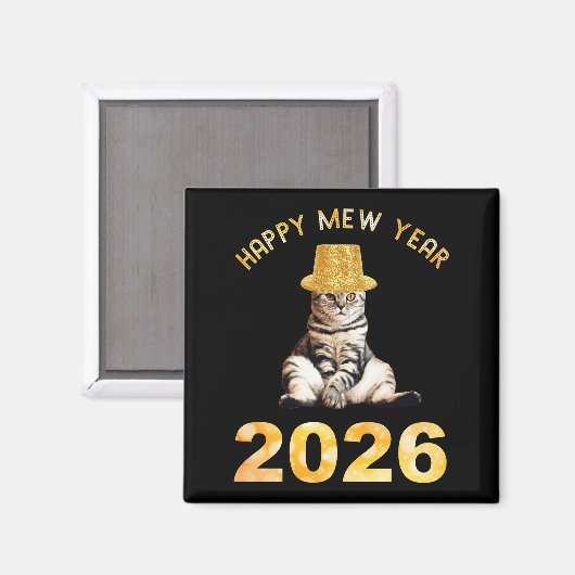 Happy Mew Year 2026 マグネット (正面/裏面)