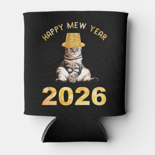 Happy Mew Year 2026 缶クーラー (正面)