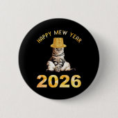 Happy Mew Year 2026 缶バッジ (正面)