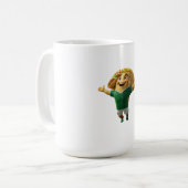 Happy Mexico Taco Soccer Mascot Celebration World コーヒーマグカップ (正面左)