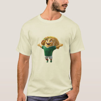 Happy Mexico Taco Soccer Mascot  Celebration World Tシャツ