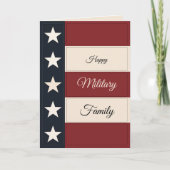 Happy Military Family Card – Personalized Gift カード (正面)