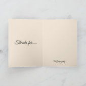 Happy Military Family Card – Personalized Gift カード (内部)