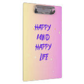 Happy Mind Clipboard – Motivational & Office Decor クリップボード (右)