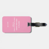Happy Mind Happy Life Cute Luggage Tag ラゲッジタグ (裏面横)
