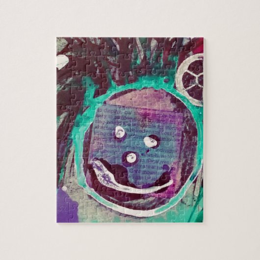 Happy Mixed Media Collage ジグソーパズル (縦)