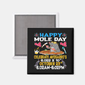 Happy Mole Day On 23rd October Chemistry Lover Wom マグネット (正面/裏面)