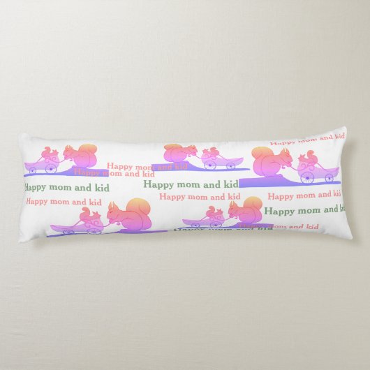 Happy Mom and Kid ボディピロー (裏面)