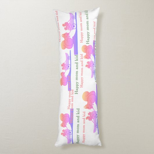 Happy Mom and Kid ボディピロー (裏面 (縦))