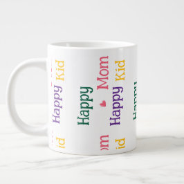 Happy Mom happy Kid  Mother's Day Giant  ジャンボコーヒーマグカップ