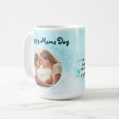 Happy Moms Dayグリッター写真Mug Mothers Day Gift コーヒーマグカップ (正面左)