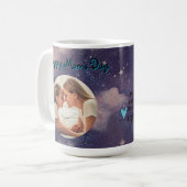 Happy Moms Dayグリッター写真Mug Mothers Day Gift コーヒーマグカップ (正面左)
