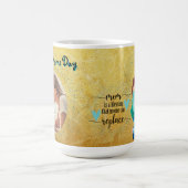 Happy Moms Dayグリッター写真Mug Mothers Day Gift コーヒーマグカップ (中央)