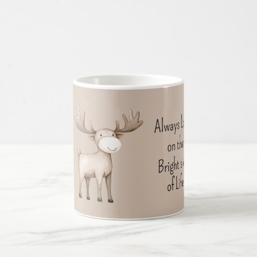 Happy Moose Bright Side of Life コーヒーマグカップ (中央)